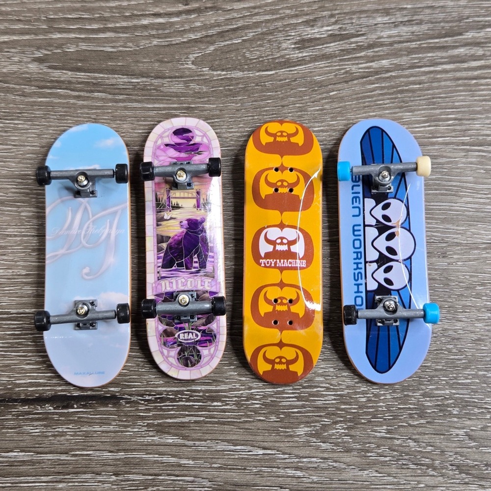 Tech Deck Fingerboard Toy Machine Alien Workshop Real Maxallure Skate Lot 4